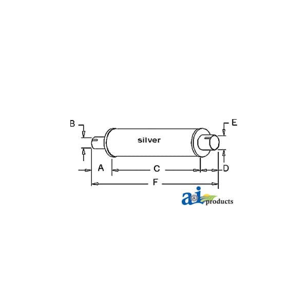 MUFFLER 5" x5" x22"